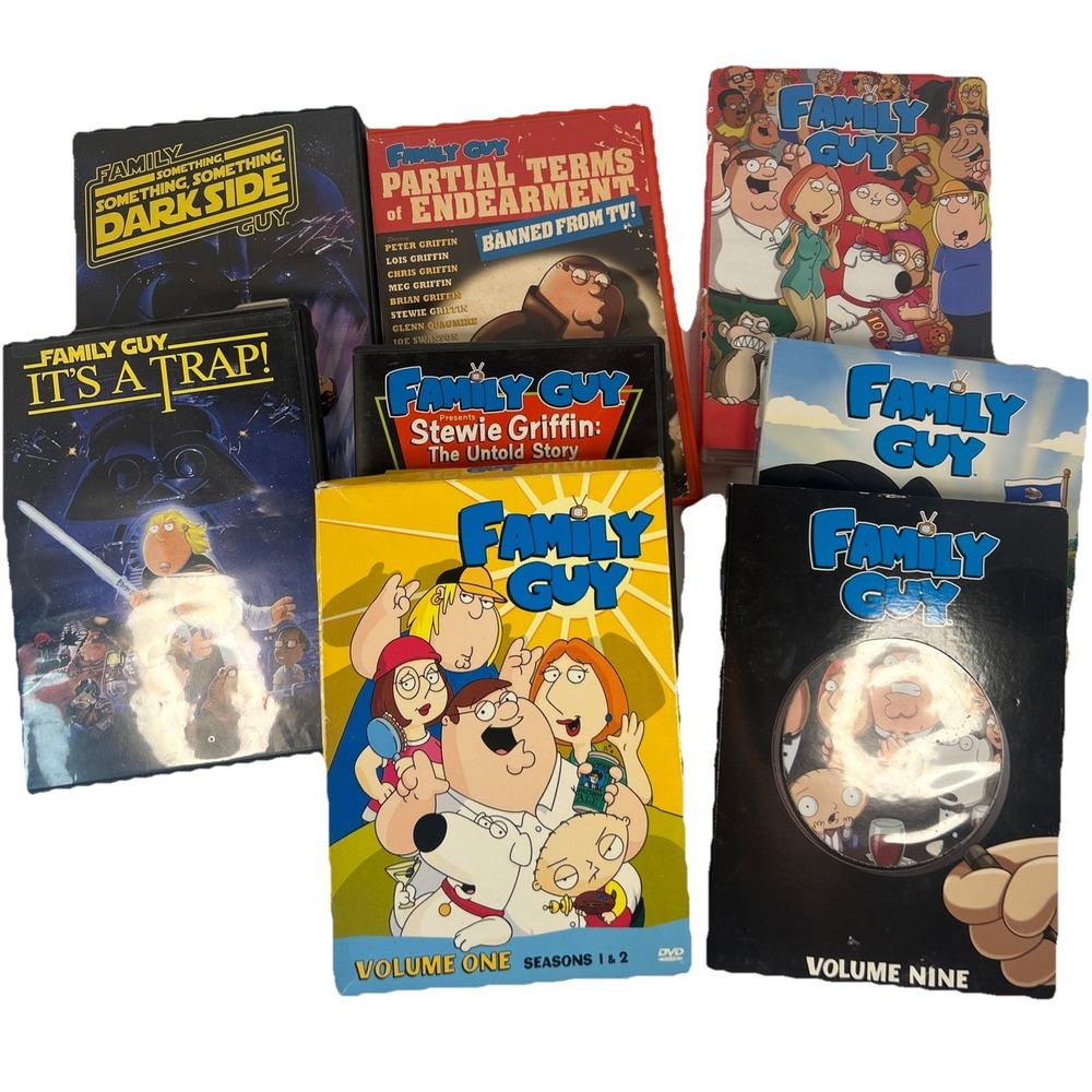Family Guy DVDs Lot Volume One Missing A Disc Read Vol 6-8-9 Star Wars, Stewie